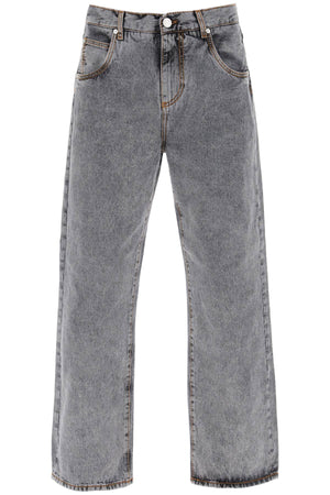 ETRO Faded Gray Denim Five-Pocket Jeans for Men - FW23