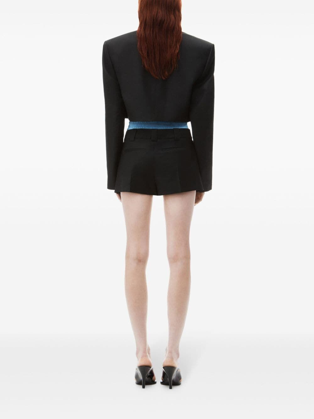 ALEXANDER WANG Chic Pleated Mini Skort with Boxer Detail