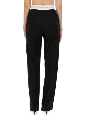 ALEXANDER WANG Regular Fit Pants with Logo - Size 2