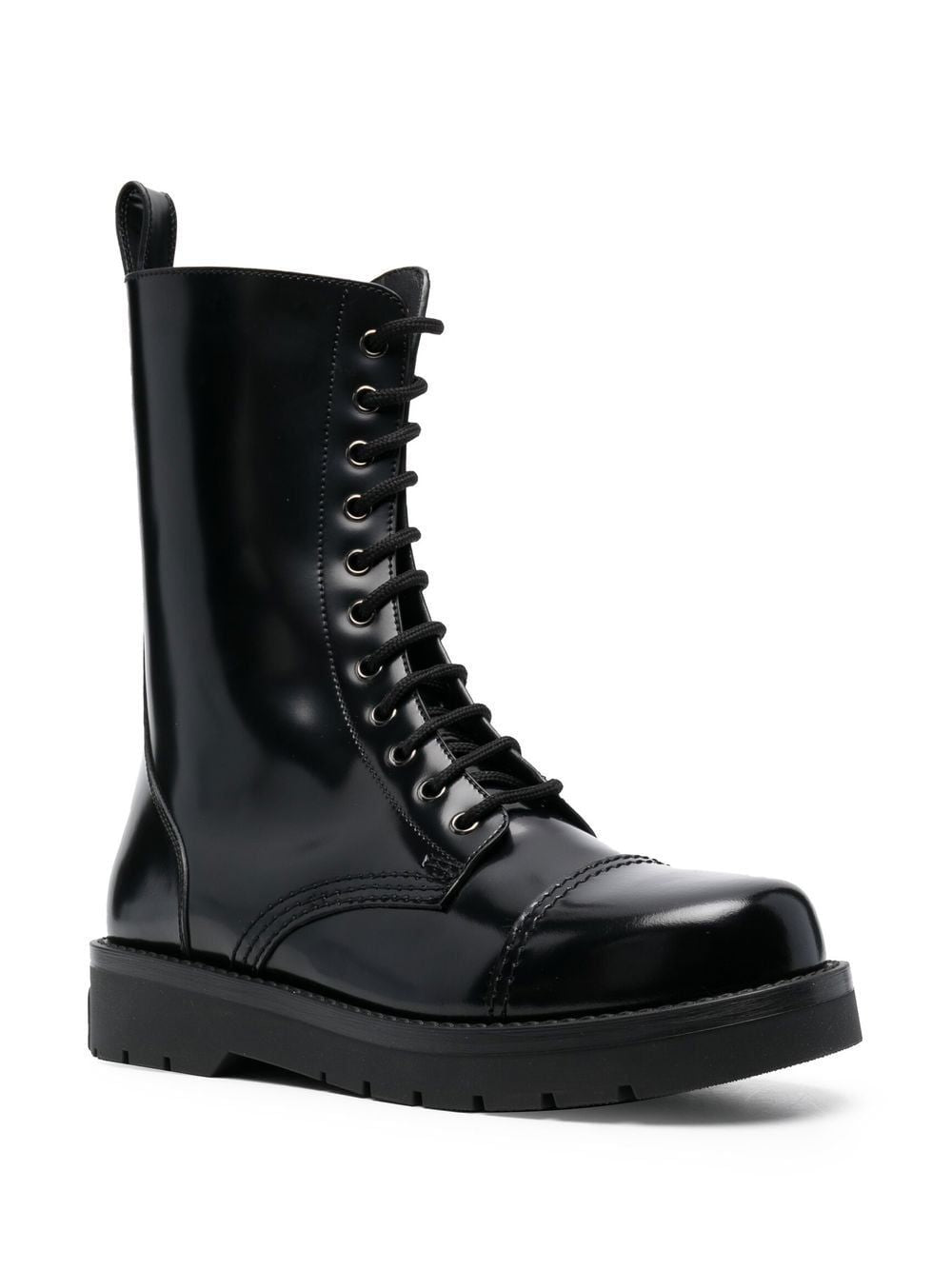 VALENTINO GARAVANI Stylish Black Combat Boots for Men - FW22 Collection