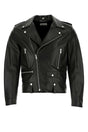 SAINT LAURENT Classic Black Leather Jacket for Men