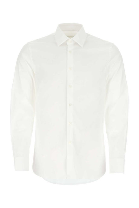 PRADA Men's Stretch Poplin Slim Fit Shirt