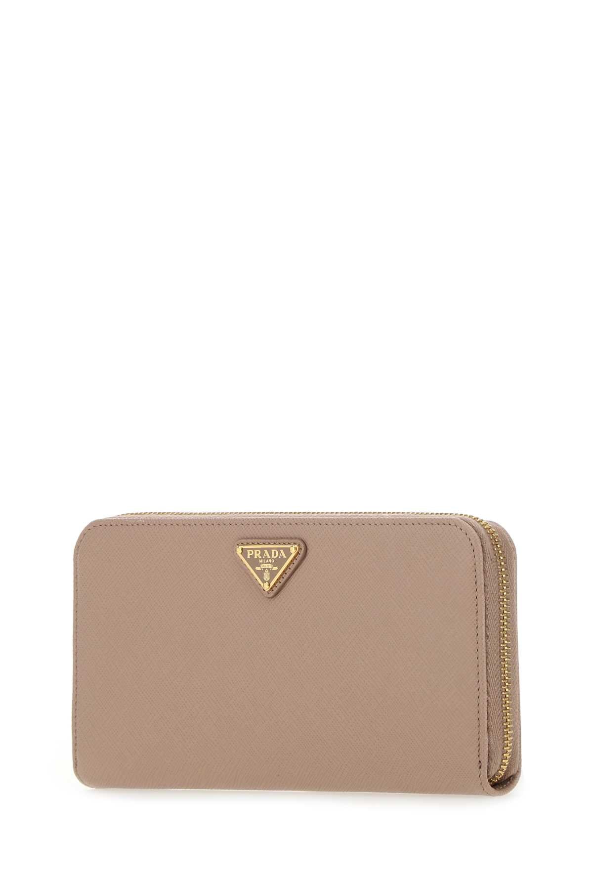 PRADA Elegant Pink Leather Mini Wallet - 20 cm x 10 cm