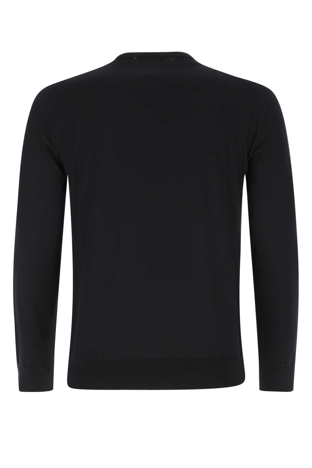 PRADA Midnight Blue Virgin Wool Sweater - Men's Fashion