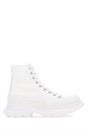 ALEXANDER MCQUEEN Ivory Canvas Tread Slick Sneakers