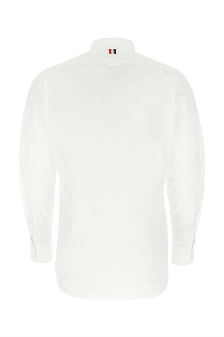 THOM BROWNE Classic White Cotton Shirt for Men