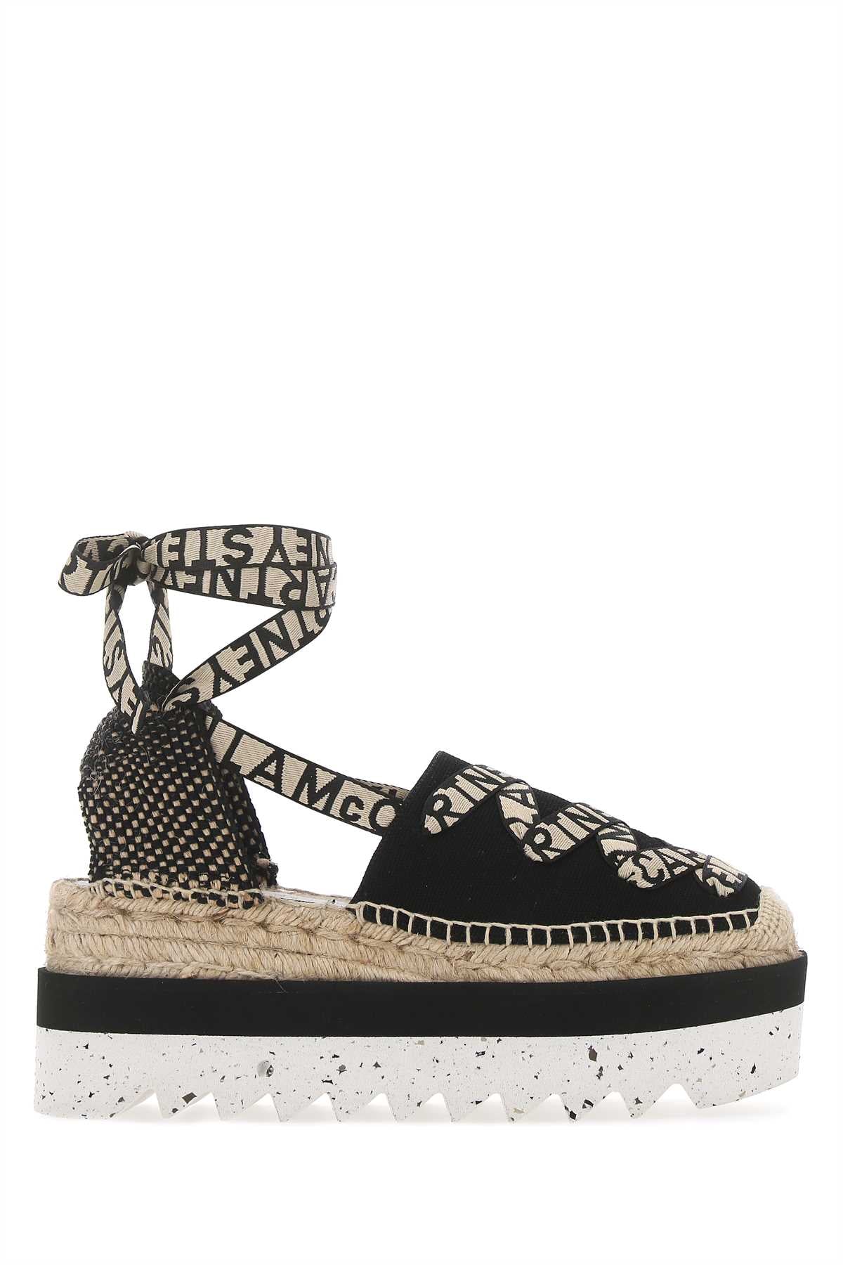 STELLA McCARTNEY Multicolor Canvas Gaia Espadrilles with 5 cm Platform