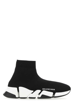 BALENCIAGA Men's Black Stretch Fabric Speed 2.0 Sneakers