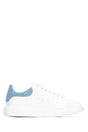 ALEXANDER MCQUEEN Chic Leather Sneakers with Pastel Suede Accent