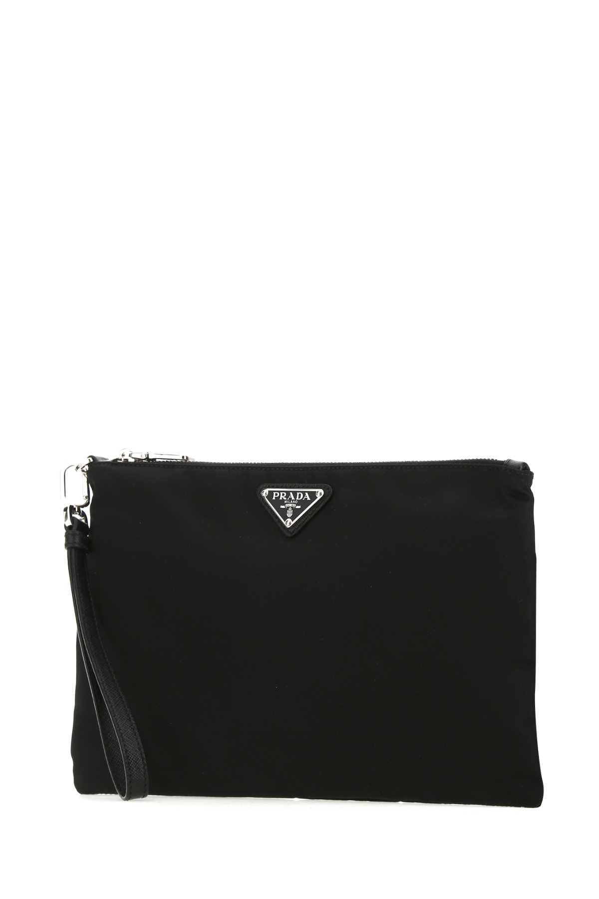 PRADA Sleek Black Mini Clutch Bag