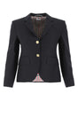 THOM BROWNE Midnight Wool Blazer for Women