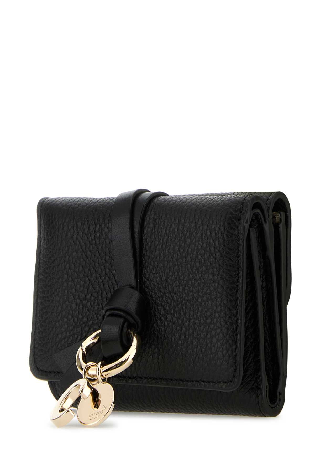 CHLOE Mini Black Leather Alphabet Wallet