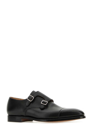 CROCKETT&JONES Classic Leather Monk Strap Shoes for Men