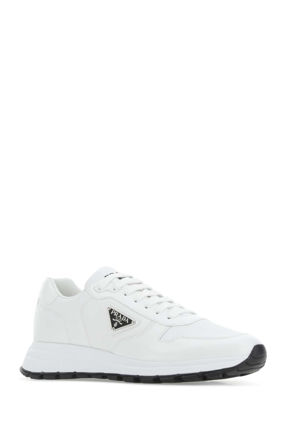 PRADA Modern Re-nylon and Leather Sneakers