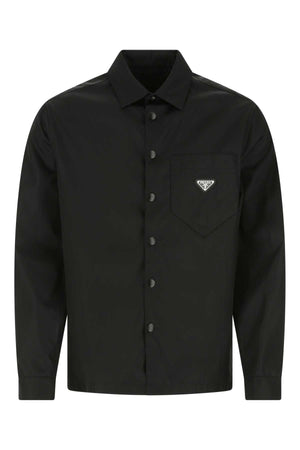 PRADA Sleek Black Eco-Friendly Shirt for Men