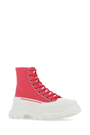 ALEXANDER MCQUEEN Fuchsia Canvas Tread Slick Sneakers for Women