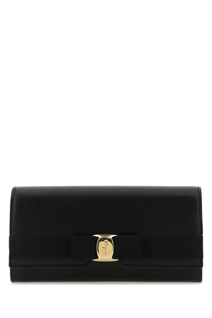 SALVATORE FERRAGAMO Classic Black Leather Wallet