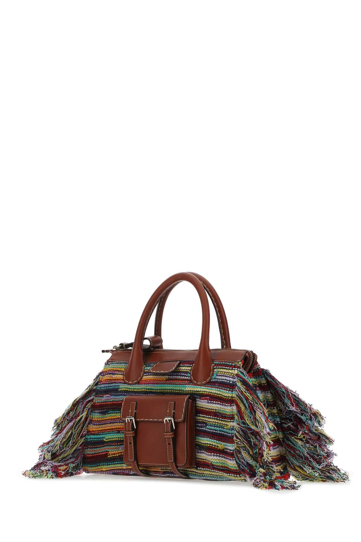 CHLOE Multicolor Leather and Cashmere Medium Handbag (40 cm)