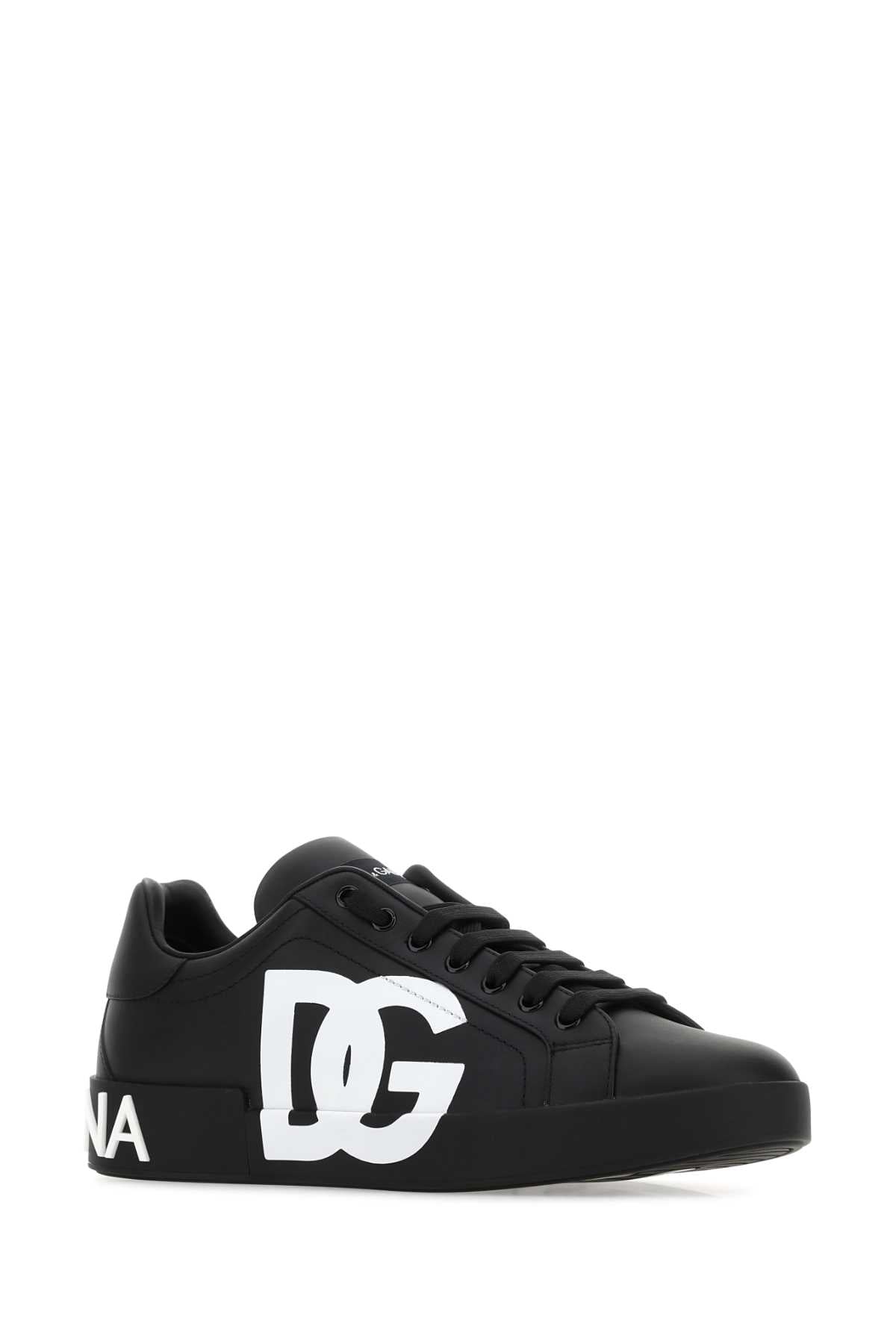 DOLCE & GABBANA Portofino Sneaker - Stylish Black Nappa Leather