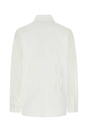 PRADA Oversize White Poplin Shirt for Women