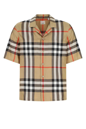 BURBERRY Embroidered Silk Shirt for Men