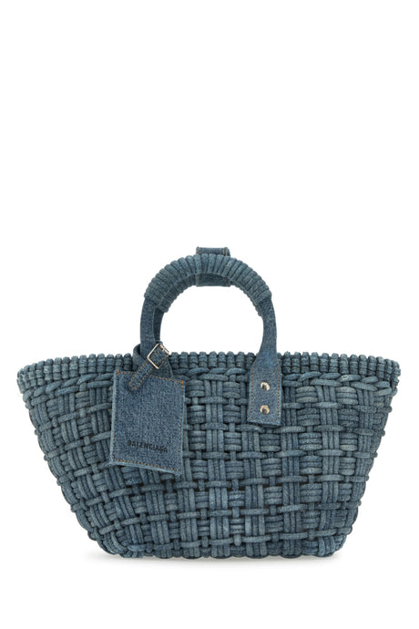 BALENCIAGA Mini Denim Bistro XS Handbag