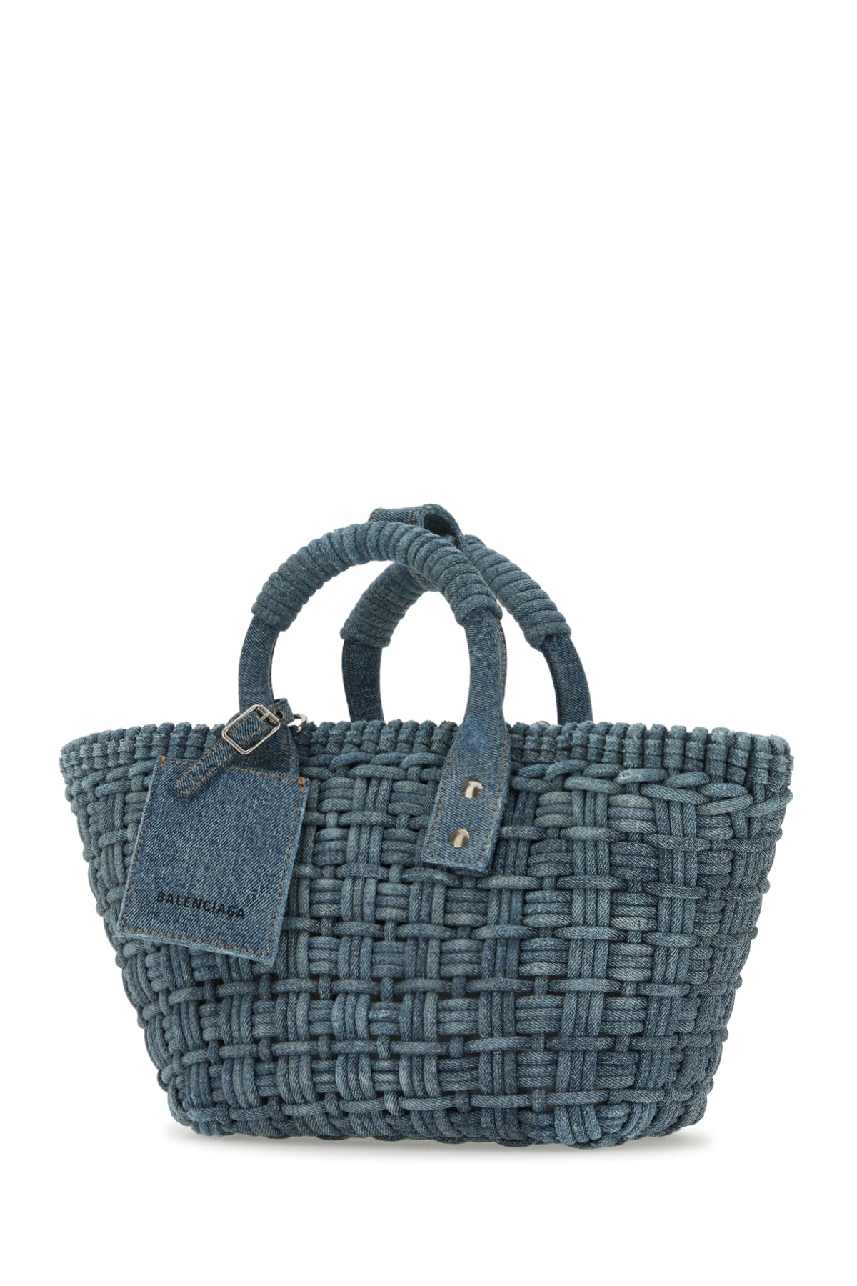 BALENCIAGA Mini Denim Bistro XS Handbag