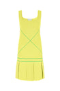 BOTTEGA VENETA Viscose Blend Mini Dress in Acid Green