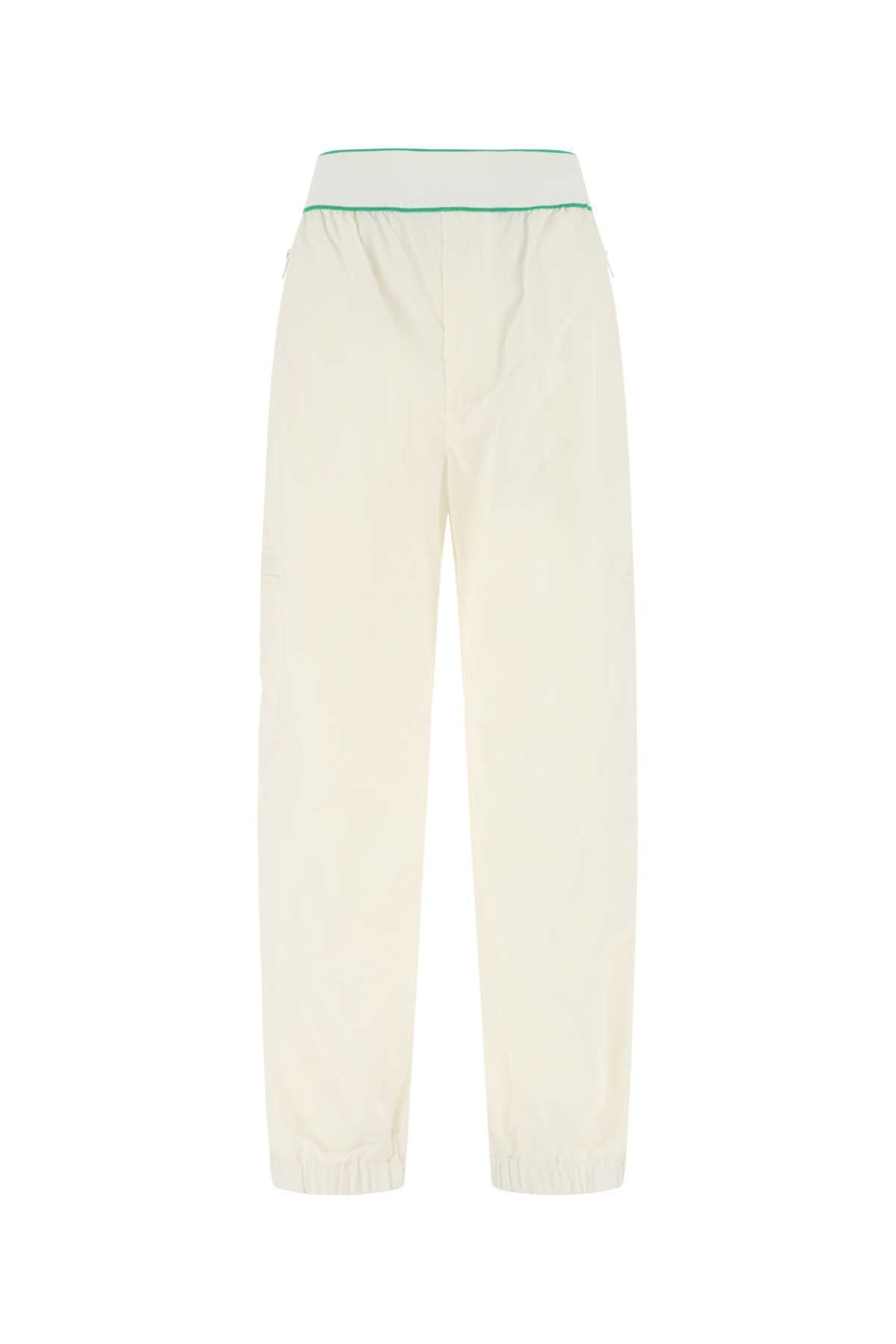 BOTTEGA VENETA Chic White Nylon Pants for Women - 2024 Collection