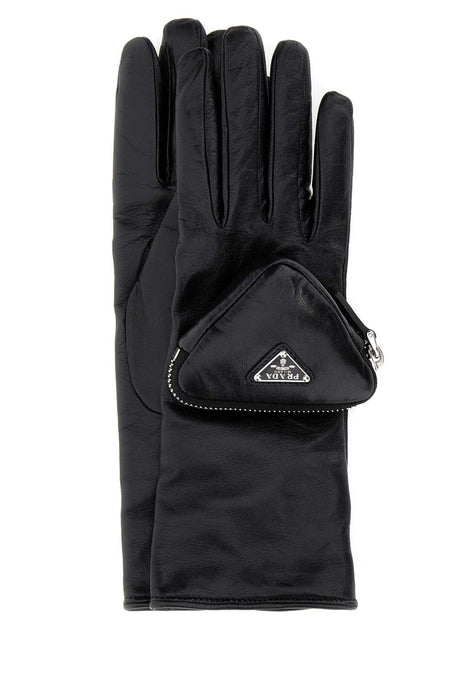 PRADA Sophisticated Black Leather Gloves