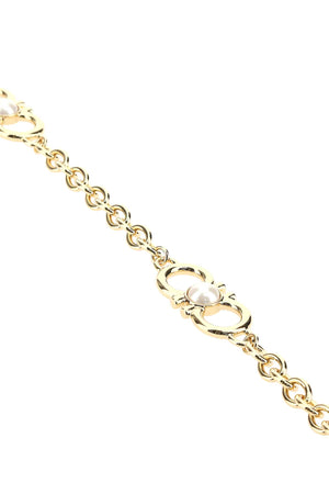 SALVATORE FERRAGAMO Elegant Golden Metal Necklace for Women