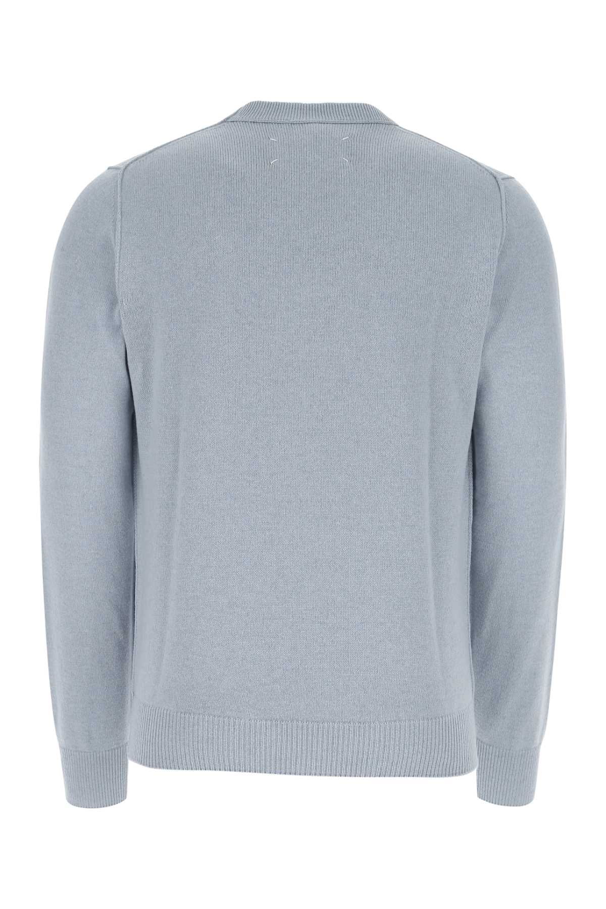 MAISON MARGIELA Light Blue Cashmere Sweater for Men - 24W