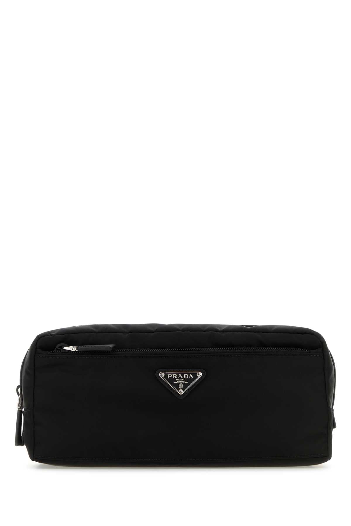 PRADA Men's Black Mini Beauty Case - 26x14x11 cm