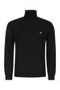 PRADA Men's Wool Knit Sweater - Classic Black