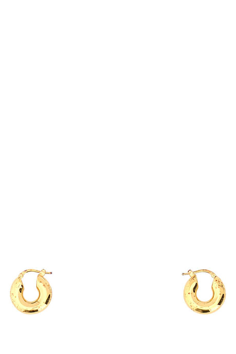 JIL SANDER Gold Metal Mini Earrings