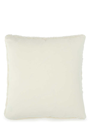 PRADA Eco-Friendly Mini Ivory Faux Fur Pillow