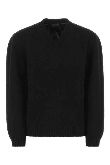 PRADA Classic Black Wool Sweater for Men