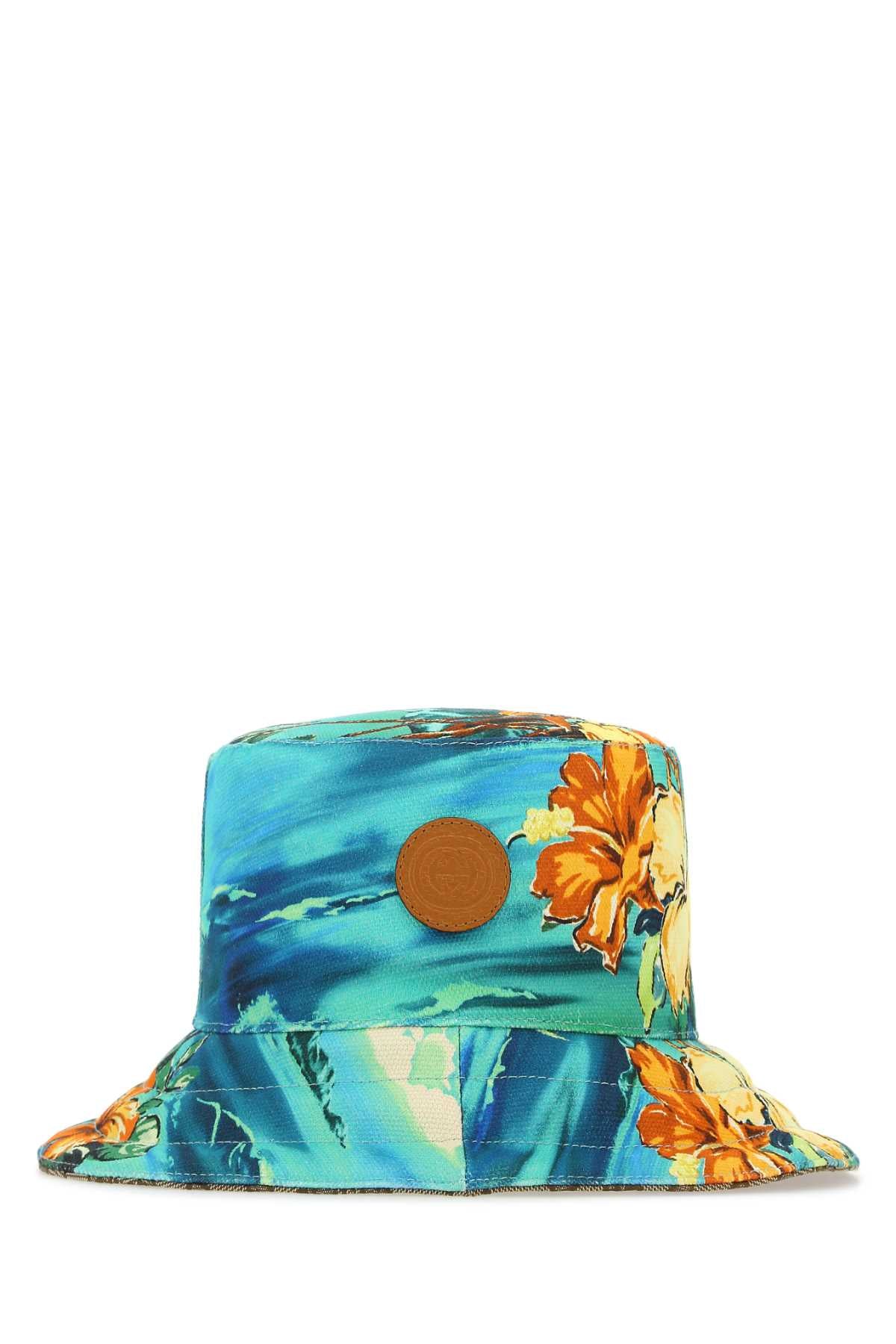 GUCCI Printed Cotton Blend Hat