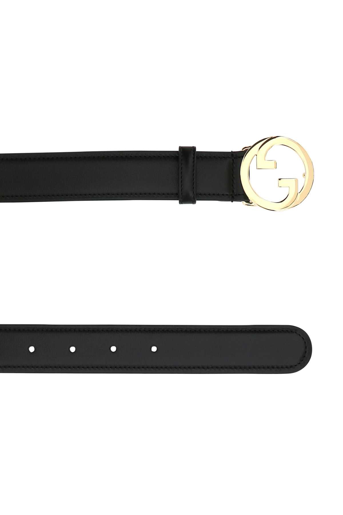 GUCCI Elegant Leather Belt - 3 cm Height