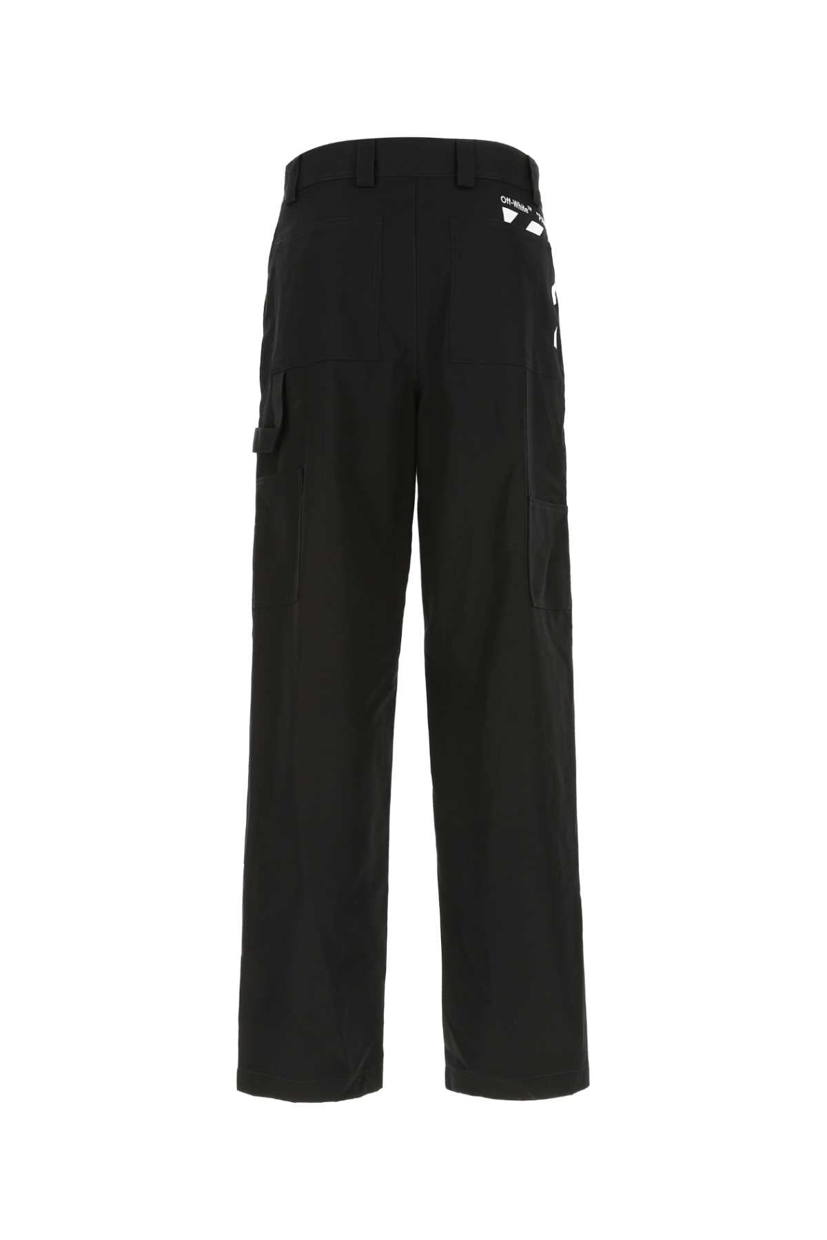 OFF WHITE Wide-Leg Cotton Pants for Men - Perfect for 2024