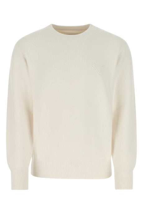 PRADA Ivory Stretch Cashmere Blend Sweater for Men