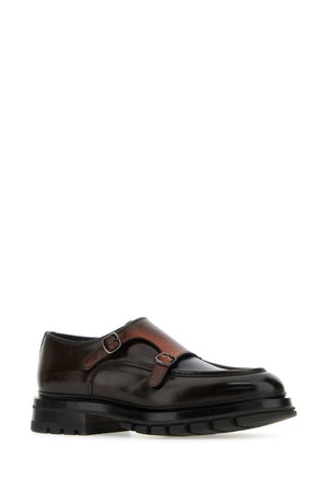 SANTONI Multicolor Leather Loafers for Men