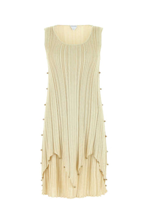 BOTTEGA VENETA Chic Gold Polyester Blend Dress