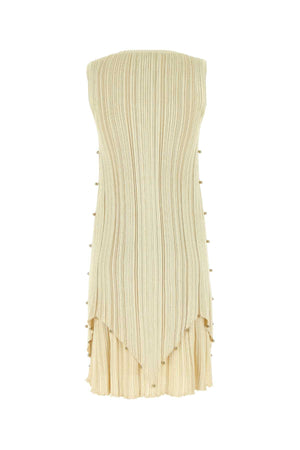 BOTTEGA VENETA Chic Gold Polyester Blend Dress