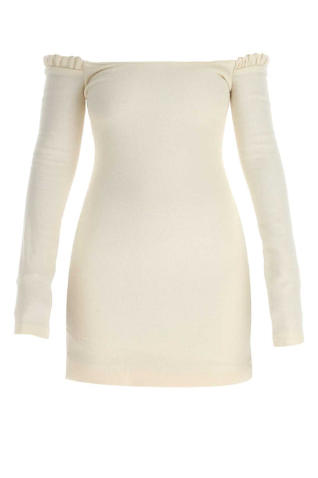 KHAITE Ivory Wool Mini Dress for Women