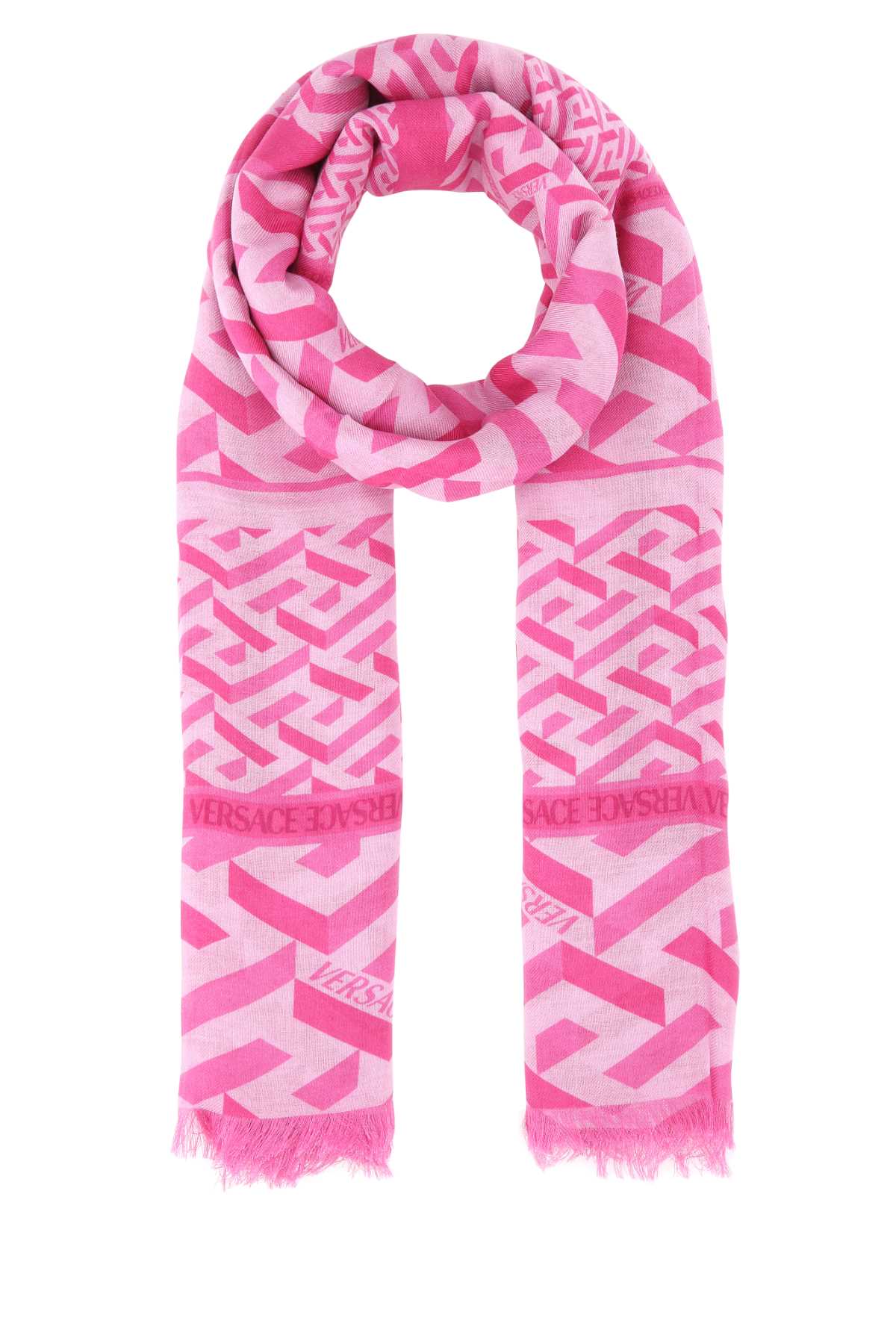 VERSACE Chic Printed Modal Blend Scarf - 140 cm x 140 cm