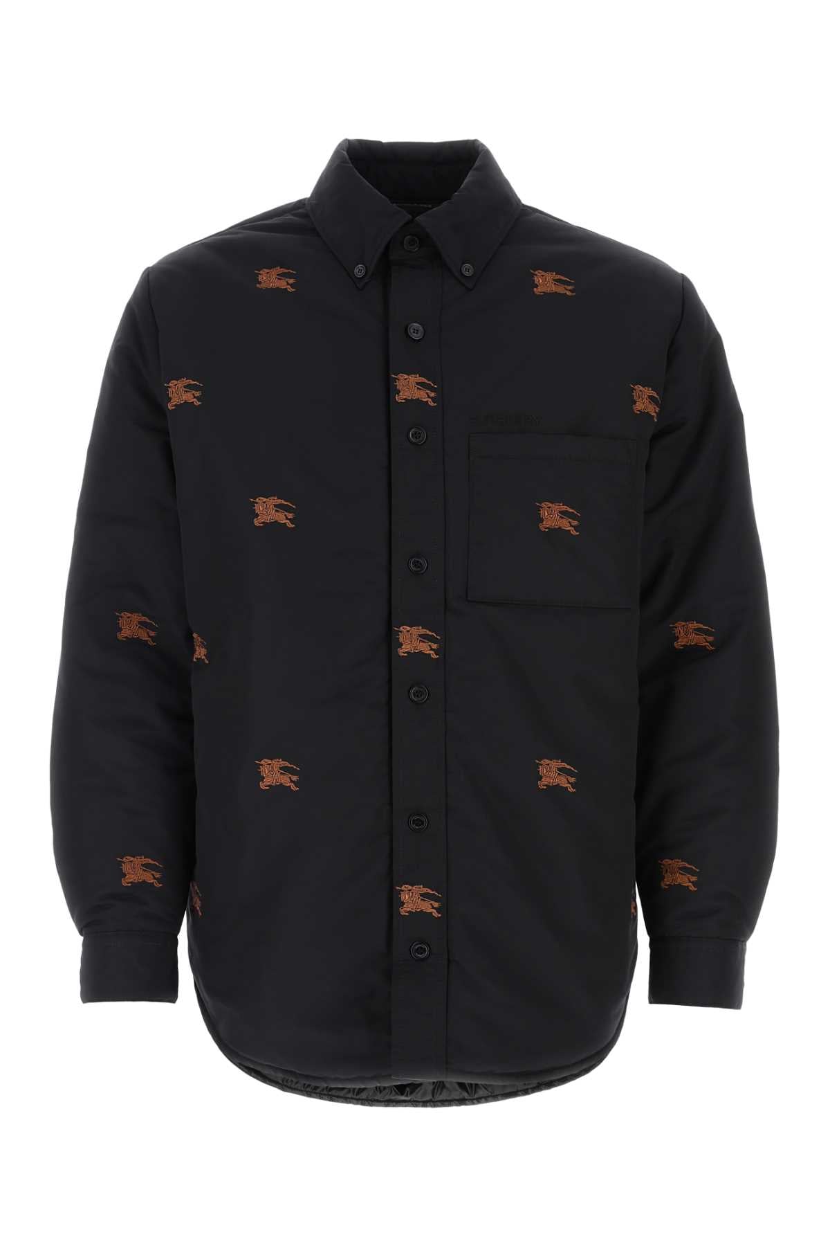 BURBERRY Padded Embroidered Nylon Shirt for Men