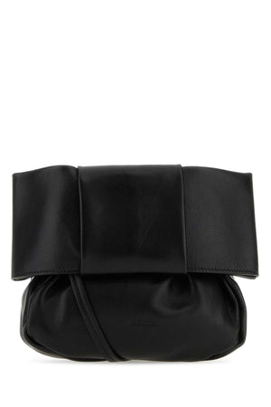 JIL SANDER Mini Black Nappa Leather Bucket Handbag