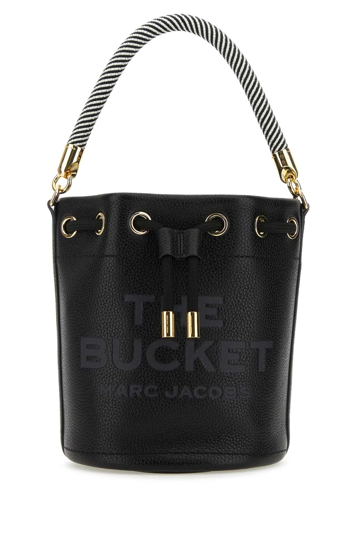 MARC JACOBS Mini Black Leather Bucket Handbag