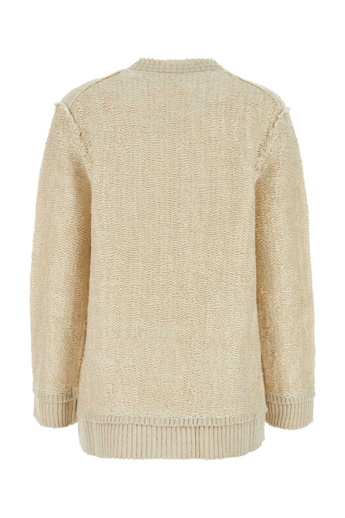 MAISON MARGIELA Oversized Sand Hemp Blend Sweater